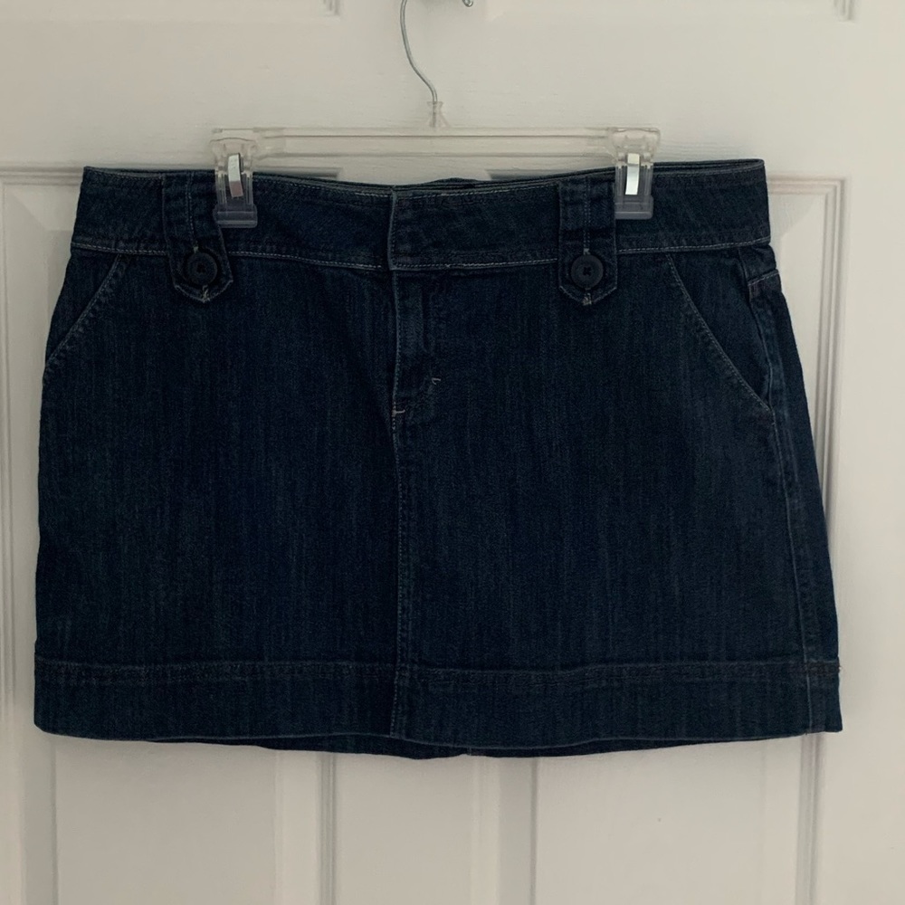 Jean mini skirt